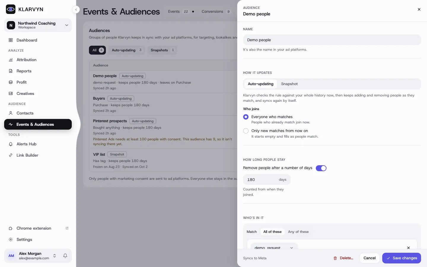 The audience builder